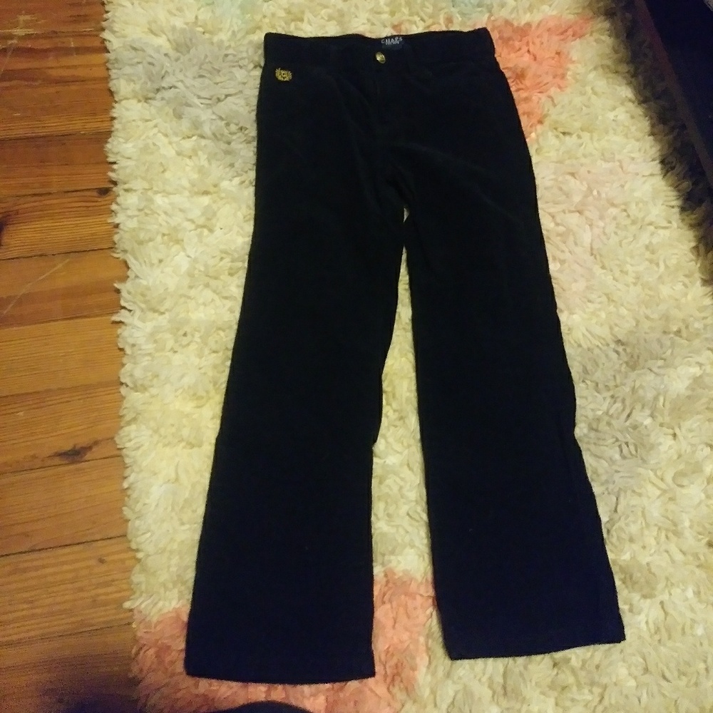 Champ long corduroy black pants  size 6X